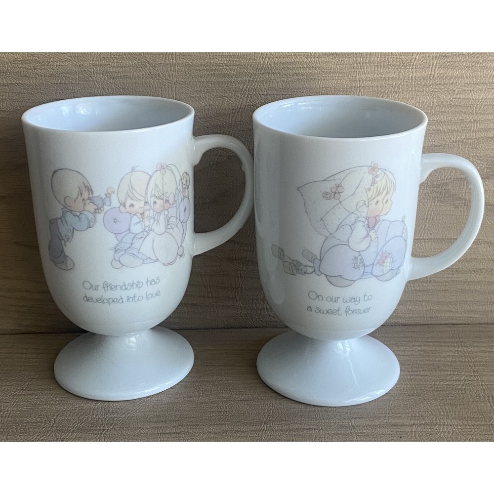 Precious Moments 2 Wedding Mugs Vase Inspirational Blessings Love Photographer